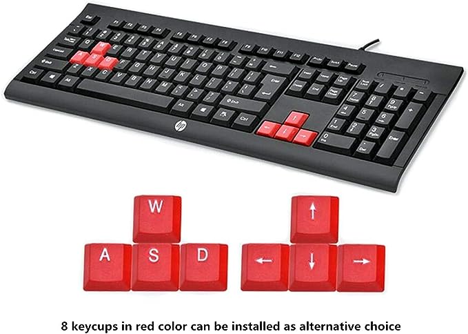 HP km100 USB Wired Gaming Keyboard Mouse Combo
